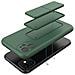 Cover Per Iphone 11 Cavalletto Pieghevole Magnetico Verde Scuro - Foto miniatura 8