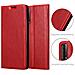 Custodia Compatibile Con Huawei P Smart 2021 In Rosso Mela - Coperchio Protettiva Con Chiusura Magnetica, Funzione Stand E Tasca Per Le Carte - Foto miniatura 6