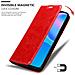 Custodia Compatibile Con Huawei P Smart 2021 In Rosso Mela - Coperchio Protettiva Con Chiusura Magnetica, Funzione Stand E Tasca Per Le Carte - Foto miniatura 7