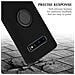 Custodia Compatibile Con Samsung Galaxy S10 Plus In Liquid Nero - Coperchio Protettivo In Silicone Tpu Flessibile Con Anello - Foto miniatura 7