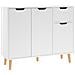 Credenza Bianca 90x30x72 cm in Legno Multistrato - Foto miniatura 1