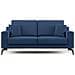 Prestige Divano Moderno In Microfibra T11 Blu - Foto miniatura 1