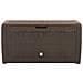 Baule Da Giardino Marrone 119x48x60 Cm In Polipropilene - Foto miniatura 2