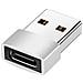 Adattatore Da Type-c Femmina A Usb A 2.0 Maschio Silver - Foto miniatura 1