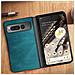 Cover Per Google Pixel Fold, Rigida E Soft-touch In Similpelle Verde Petrolio - Foto miniatura 5