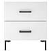 Comodino Bianco 40x35x47,5 Cm In Legno Multistrato - Foto miniatura 5