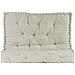 Cuscino Mattonella Per Seduta-schienale Divani Pallet Cuscino Per Bancale 80x120 80x120 Beige - Foto miniatura 3