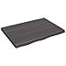 Ripiano Marrone Scuro 80x60x (2-4) cm Massello Rovere Trattato - Foto miniatura 1