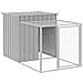 Pollaio Area Corsa Grigio Chiaro 110x813x110 Cm Acciaio Zincato - Foto miniatura 2