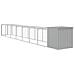 Pollaio Area Corsa Grigio Chiaro 110x813x110 Cm Acciaio Zincato - Foto miniatura 7
