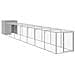 Pollaio Area Corsa Grigio Chiaro 110x813x110 Cm Acciaio Zincato - Foto miniatura 1