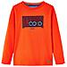 Maglietta Bambino Maniche Lunghe Porta Calcio Arancione Brillante 104 - Foto miniatura 1