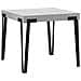 Tavolo Allungabile 90x90/246 Cm Rio Telaio Antracite - Bianco Frassino - Foto miniatura 3
