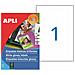 Adesivi /etichette Apli 199,6 X 289,1 Mm Bianco A4 10 Foglie - Foto miniatura 1