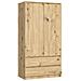 Armadio A 2 Ante Battenti E Cassetti S90, 90x51x180 cm, Colore Quercia Artisan - Foto miniatura 1