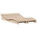 Lettini Prendisole 2pz 205x60x31,5 Cm In Legno Massello Di Pino - Foto miniatura 2