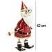 Statuina Babbo Natale Figura in Metallo Decorazione Addobbo Natalizio 42 cm - Foto miniatura 3