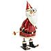 Statuina Babbo Natale Figura in Metallo Decorazione Addobbo Natalizio 42 cm - Foto miniatura 2