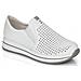 White Casual Closed Sport Shoe Sneakers Pelle Scarpe Donna Bianco Eu 40, N4546-80 - Foto miniatura 2