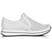 White Casual Closed Sport Shoe Sneakers Pelle Scarpe Donna Bianco Eu 40, N4546-80 - Foto miniatura 3
