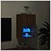 Mobile TV con Luci LED Rovere Marrone 40,5x30x60 cm - Foto miniatura 6