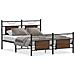 Giroletto senza Materasso Rovere Marrone 137x190 cm Truciolato - Foto miniatura 1
