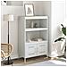 Credenza Bianca 68x39x113 Cm In Acciaio - Foto miniatura 3