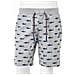 Pantaloncini per Bambini con Coulisse Grigio Chiaro Mélange 116 - Foto miniatura 8
