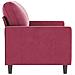 Lusso Casadino -  Divano A 2 Posti Rosso Vino 120 Cm In Velluto - Foto miniatura 3