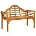Panchina Da Giardino 125 Cm Legno Massello Di Acacia - Foto miniatura 2