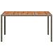 Tavolo da Pranzo da Giardino Grigio 150x90x75 cm Polyrattan - Foto miniatura 3
