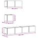 Set Mobile TV 4 pz Montato a Parete Rovere in Legno Multistrato - Foto miniatura 9