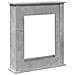 Cornice per Camino Grigio Cemento 75x20x87,5 cm in Truciolato - Foto miniatura 1