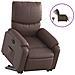 Poltrona Alzapersona Reclinabile Marrone in Similpelle - Foto miniatura 1