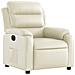 Poltrona Reclinabile Elettrica Crema in Similpelle - Foto miniatura 4