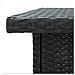 Set Bar da Giardino 3 pz con Cuscini in Polyrattan Nero - Foto miniatura 8