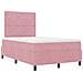 Letto a Box Spring con Materasso Rosa 120x200 cm Velluto - Foto miniatura 6