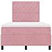 Letto a Box Spring con Materasso Rosa 120x200 cm Velluto - Foto miniatura 8