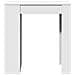 Tavolo Bar con Rastrelliera Bianco 95x47x103,5 cm Multistrato - Foto miniatura 4