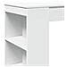 Tavolo Bar con Rastrelliera Bianco 95x47x103,5 cm Multistrato - Foto miniatura 7