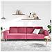 Set di divani Rosso vino Velluto - Foto miniatura 3