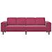 Set di divani Rosso vino Velluto - Foto miniatura 4