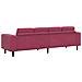 Set di divani Rosso vino Velluto - Foto miniatura 6
