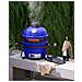 Mini Barbecue A Carbonella Kamado Ceramica Blu - Foto miniatura 1