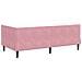 Cornice del letto ad angolo Rosa 90 x 190 cm Velluto - Foto miniatura 8