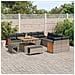 Set Divano da Giardino 13 pcs Grigio Grigio scuro - Foto miniatura 3