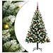Albero di Natale artificiale a cerniera con neve fioccata - Foto miniatura 1