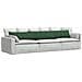 Cuscini da Divano 2 pcs Verde Scuro 200 x 40 cm - Foto miniatura 3