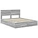 Letto con Contenitore con testiera Grigio Sonoma 160 x 200 cm - Foto miniatura 4
