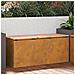 Panchina da giardino Ruggine 100 x 40 x 43 cm acciaio corten - Foto miniatura 2
